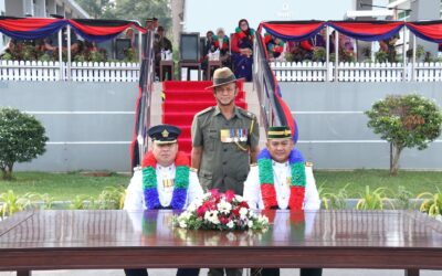 GURKHA RESERVE UNIT COMMANDANT  HANDING/TAKING OVER CEREMONY