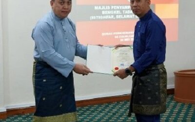 MAJLIS PENYAMPAIAN SIJIL BENGKEL TADABBUR