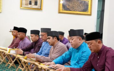 MAJLIS DOA KESYUKURAN SEMPENA SAMBUTAN HARI KEPUTERAAN KDYMM KE-80 TAHUN BERTEMPAT DI SURAU PSG, PERKHEMAHAN SUNGAI AKAR